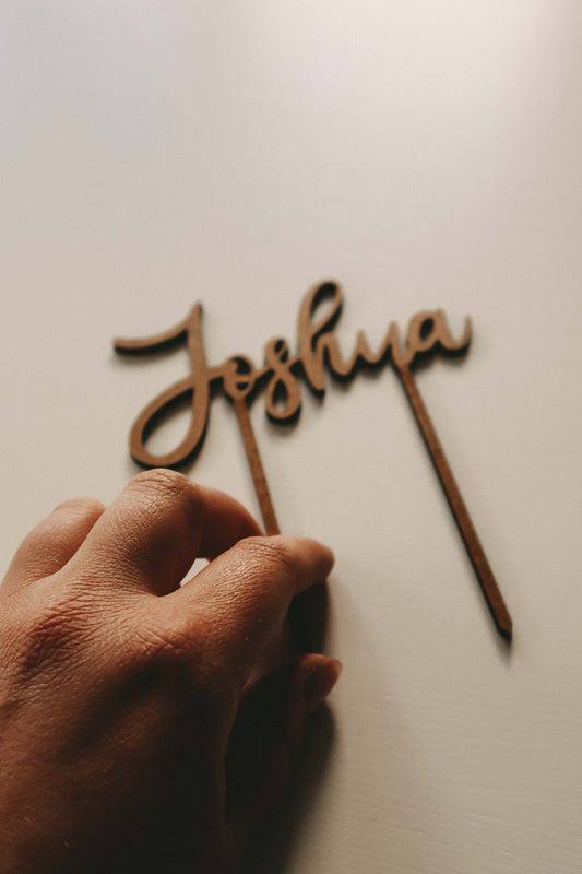 Personalisierter Namens-Caketopper
