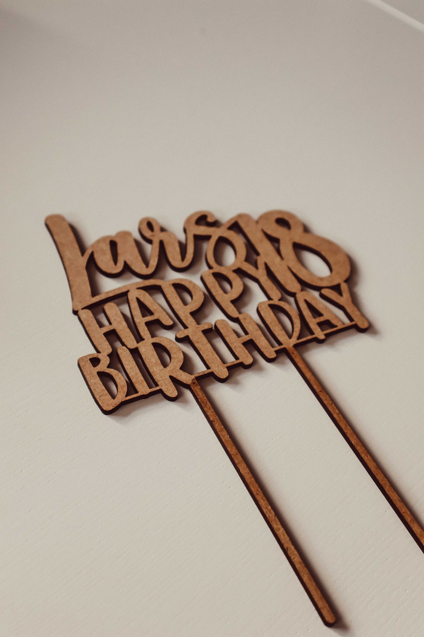 Personalisierter Caketopper, Happy Birthday