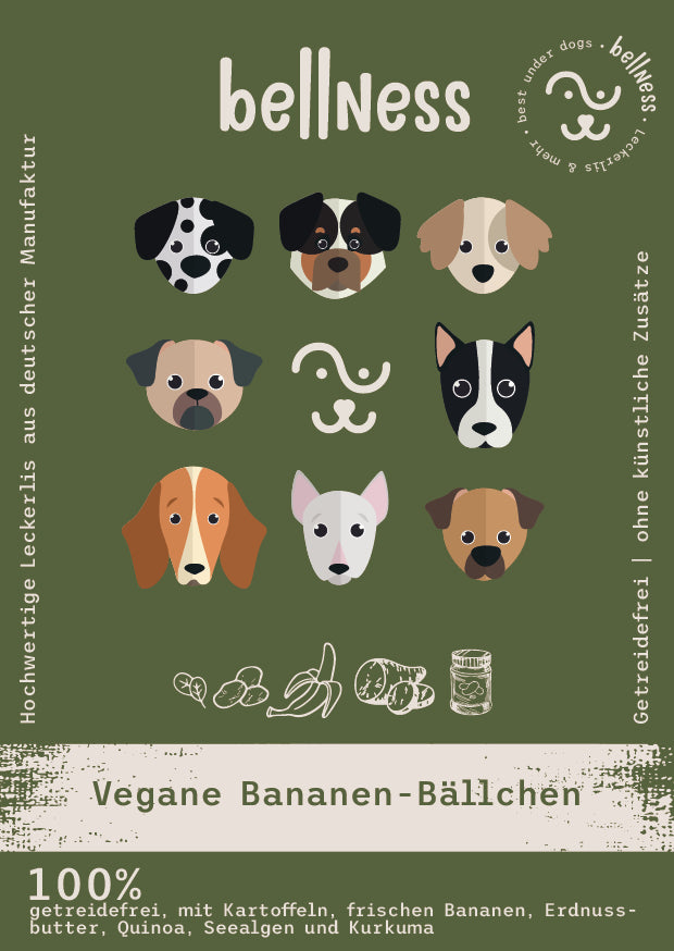 Bellness | Vegane Bananen-Bällchen getreidefrei